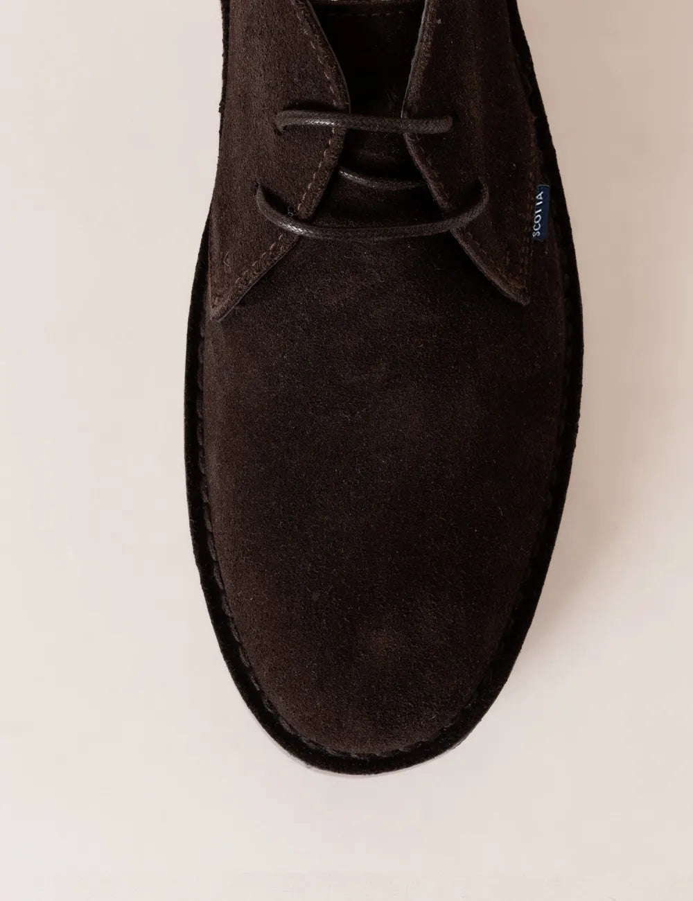 Botas de serraje marrón