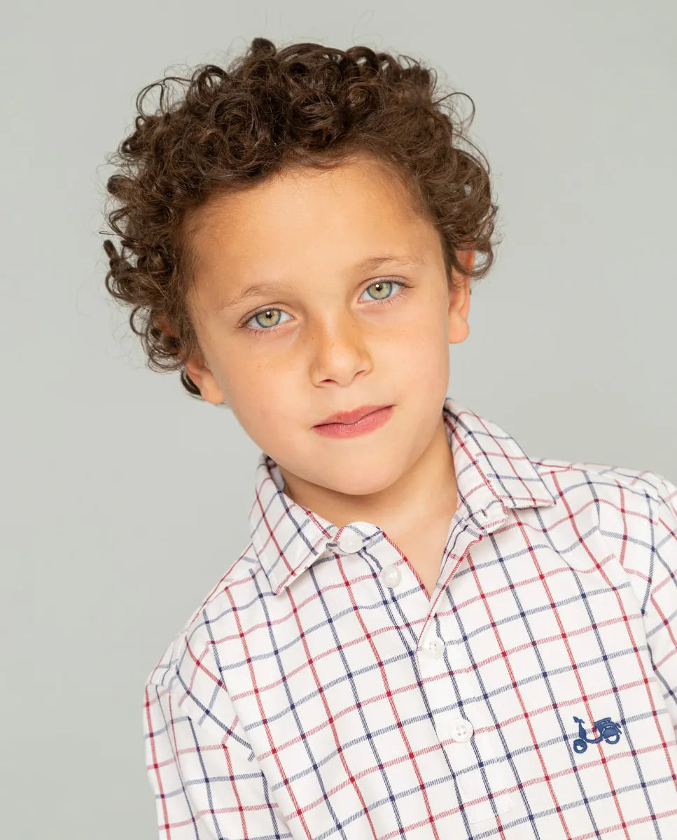 Camisa de cuadros niño