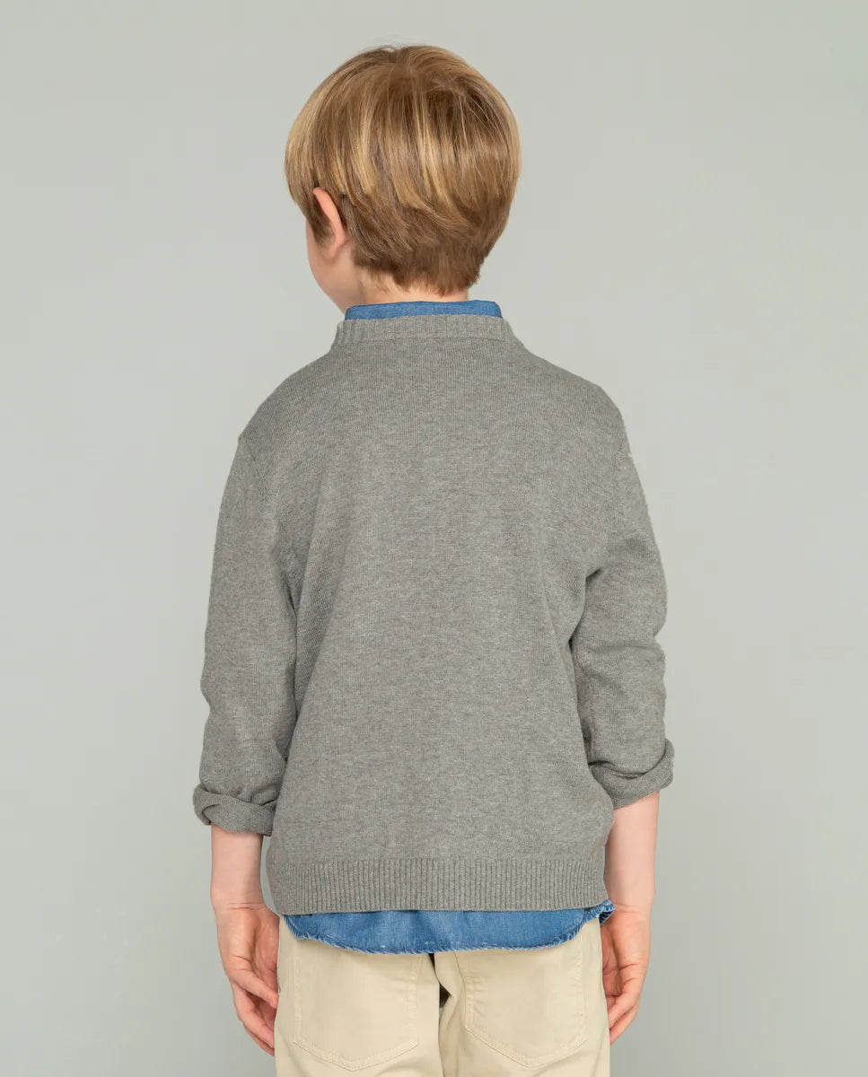 Jersey de niño en gris con moto