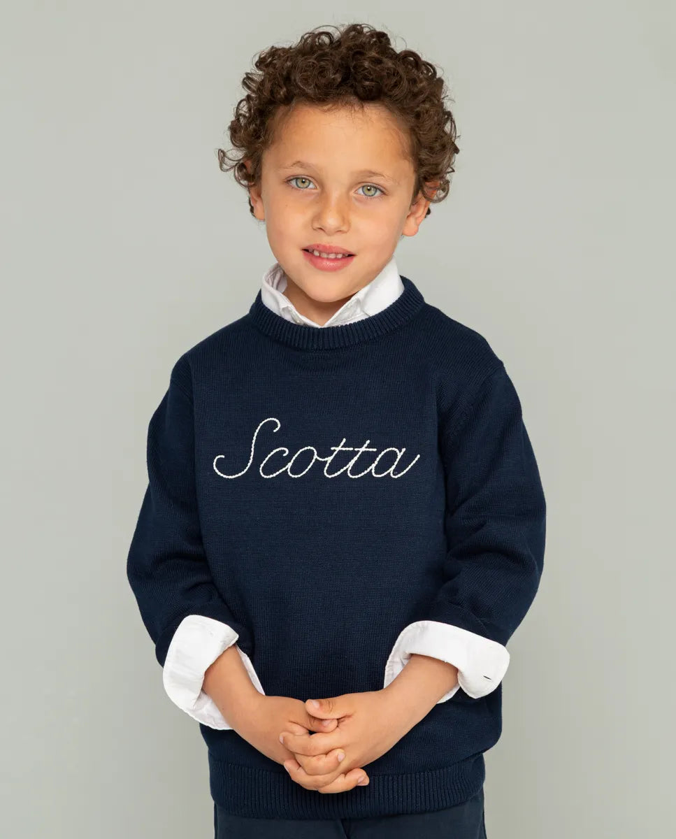 Jersey de niño liso azul marino