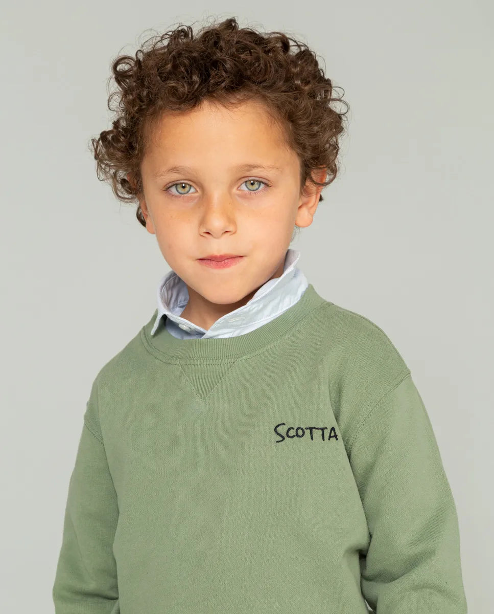 Sudadera de niño en color verde