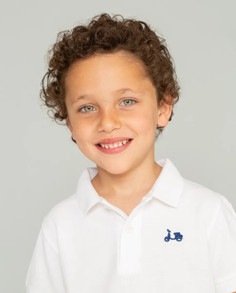 Polo blanco niño