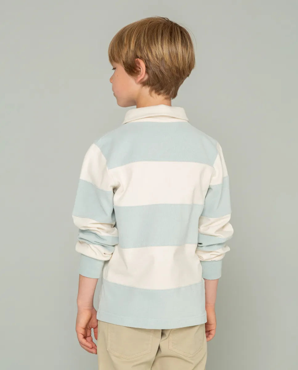 Polo de niño manga larga rayas