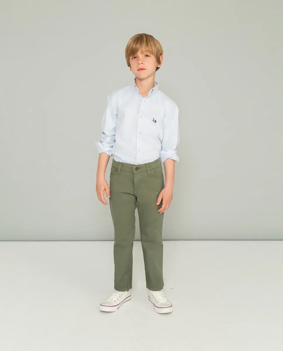 Pantalón verde khaki para niño
