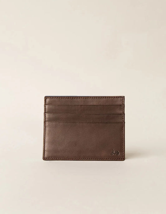 Tarjetero piel marrón