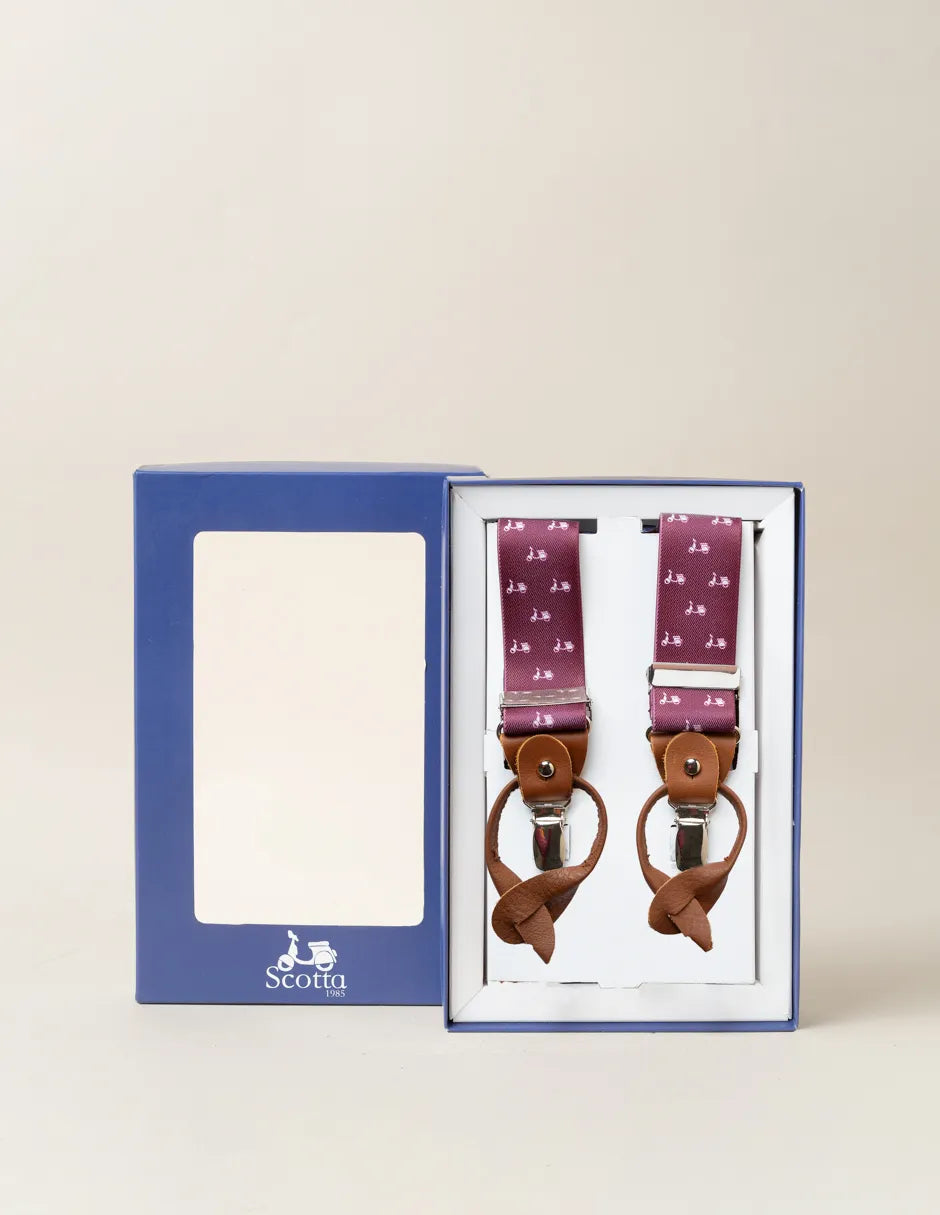 Tirantes de motos burdeos