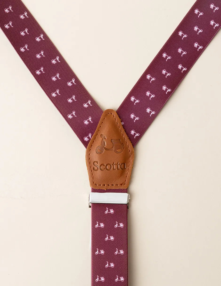 Tirantes de motos burdeos