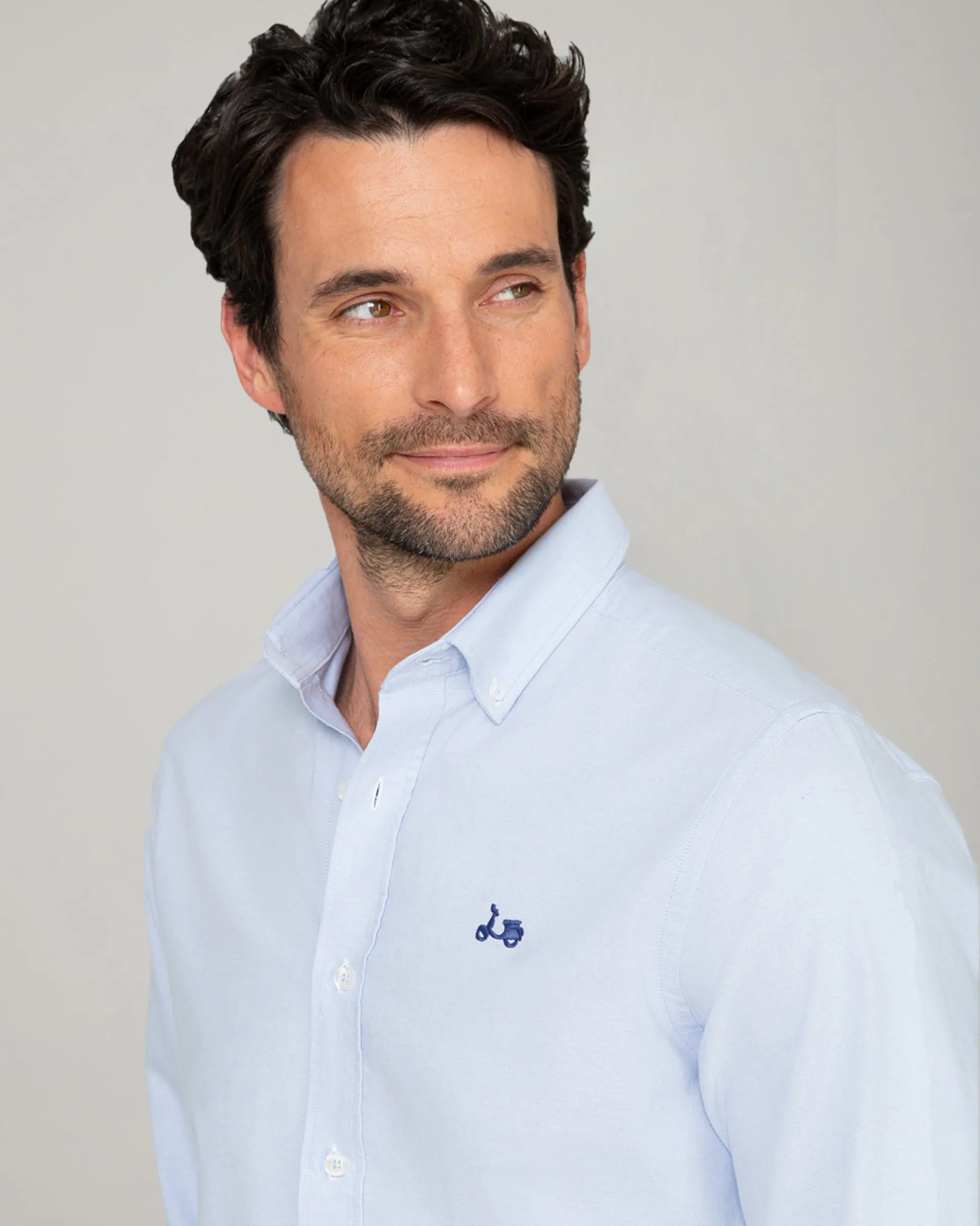Camisa oxford azul