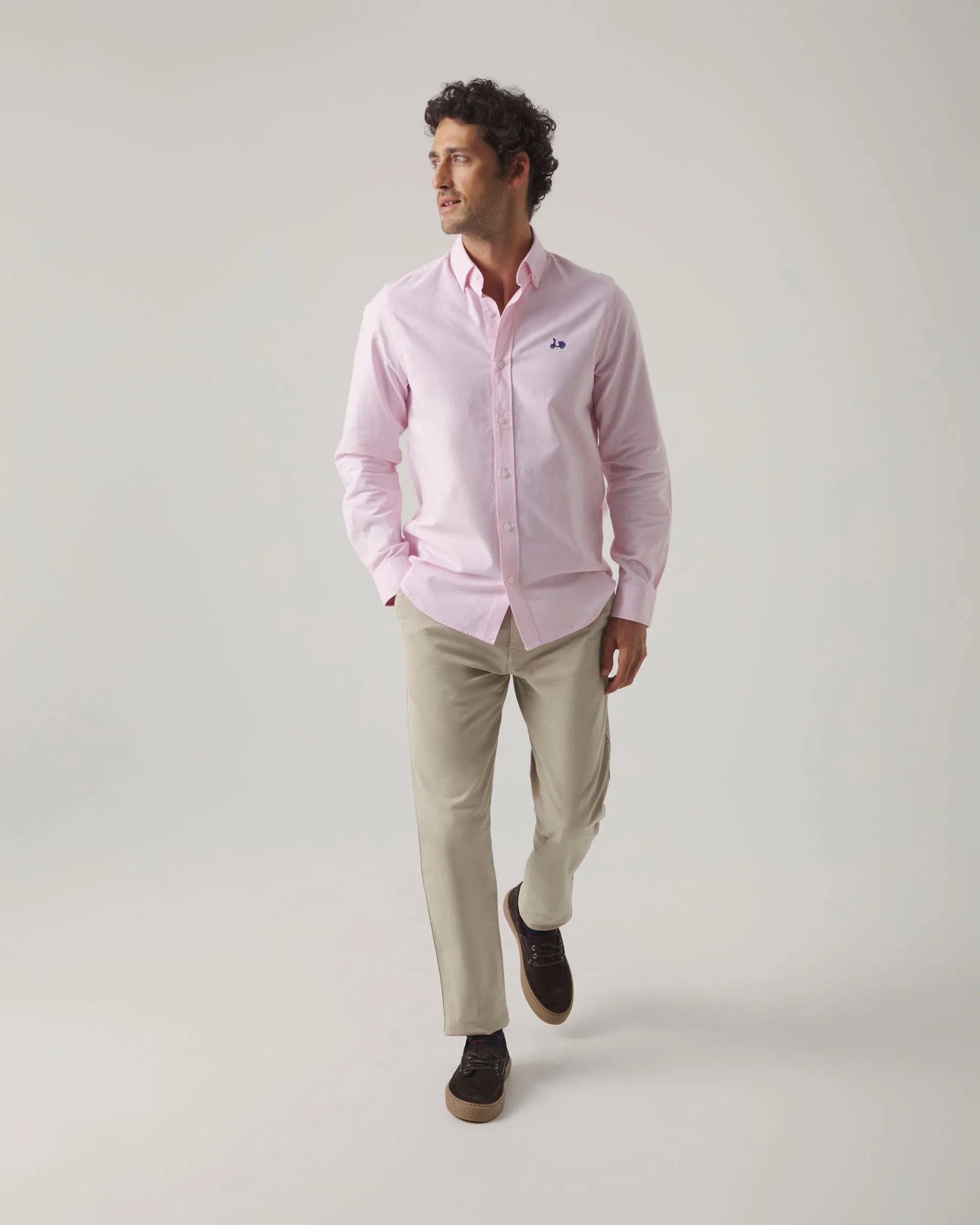 Camisa oxford rosa