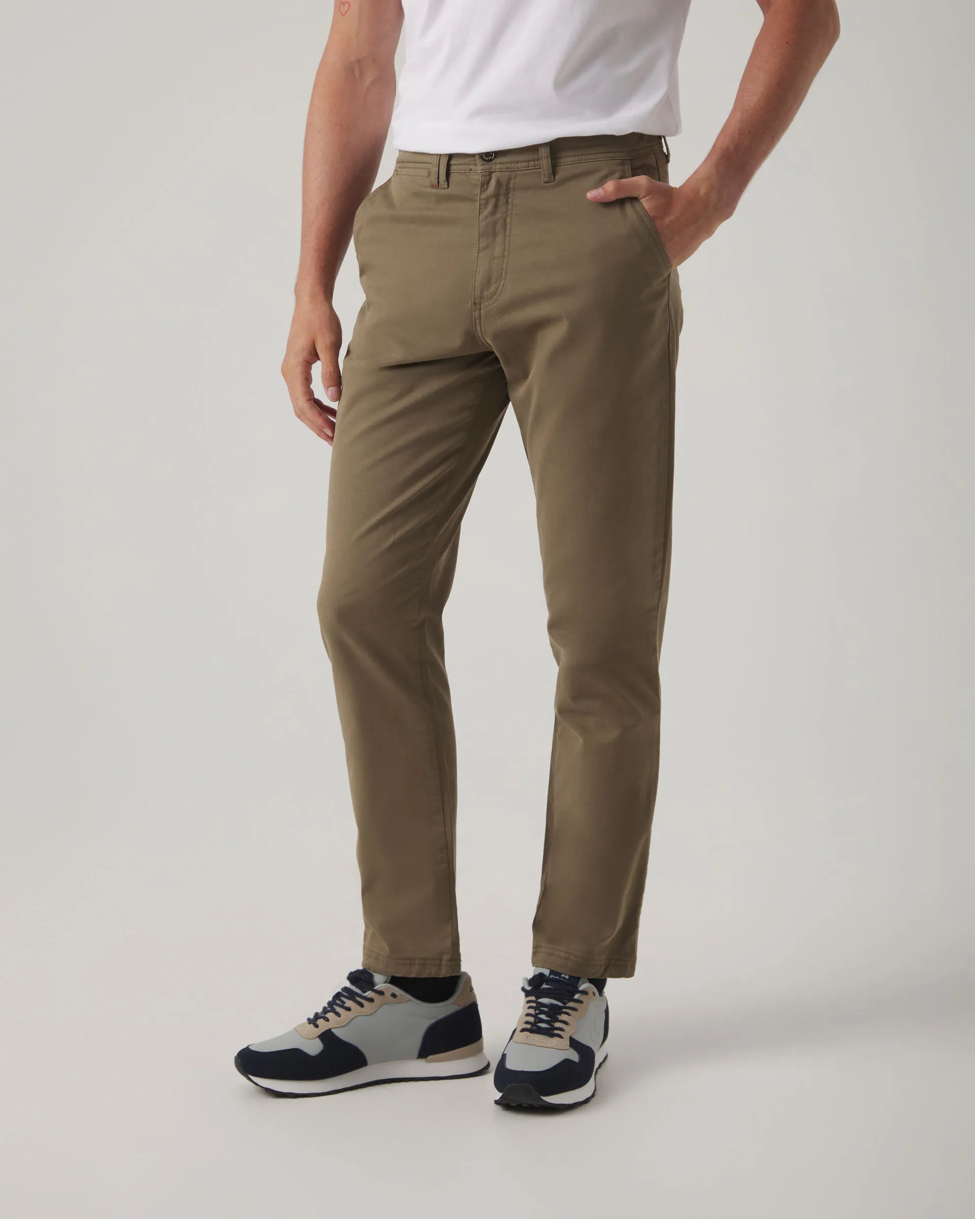 Pantalón chino verde khaki