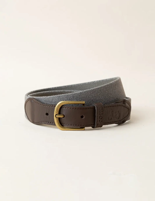 Cinturón hombre gris elástico