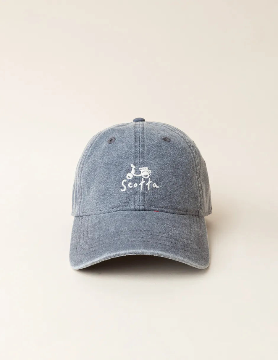 Gorra azul marino efecto lavado