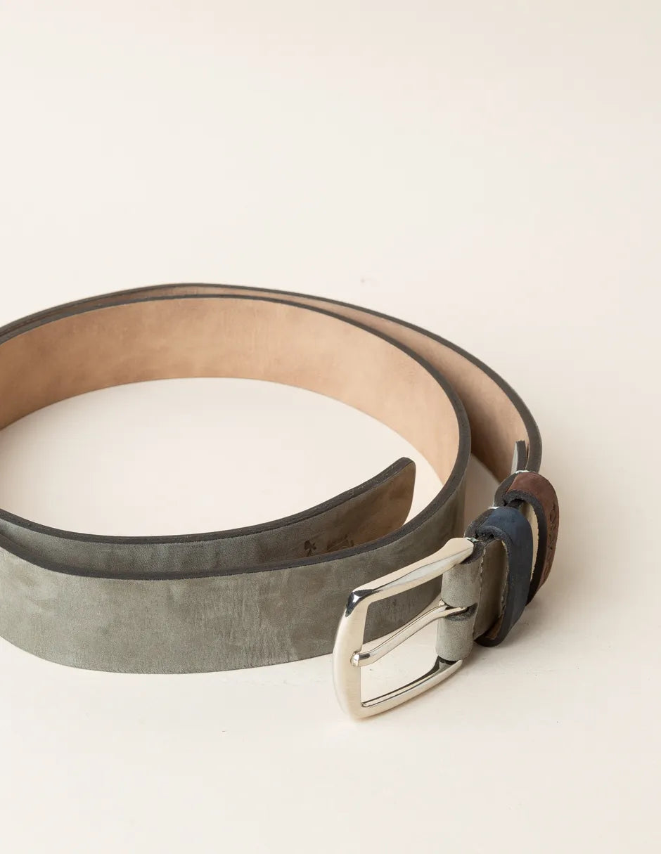 Cinturón de piel verde