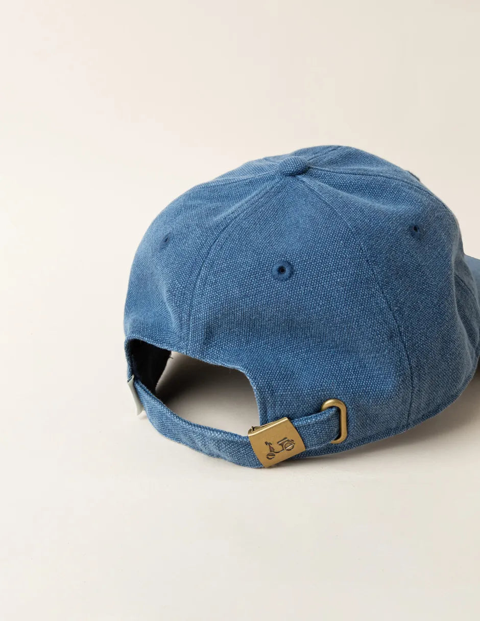 Gorra azul denim con logo
