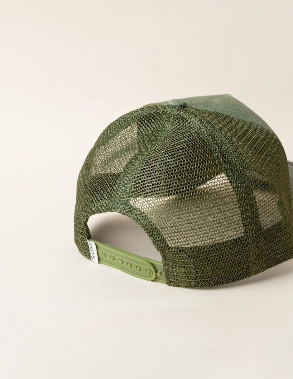 Gorra rejilla verde khaki
