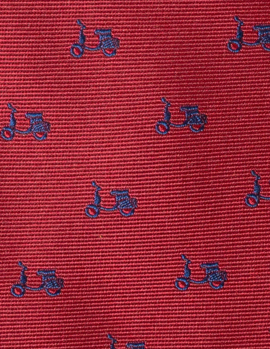 Corbata seda granate logos
