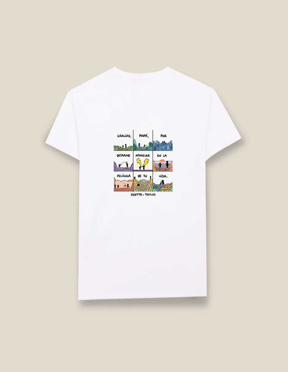 Camiseta blanca para padre