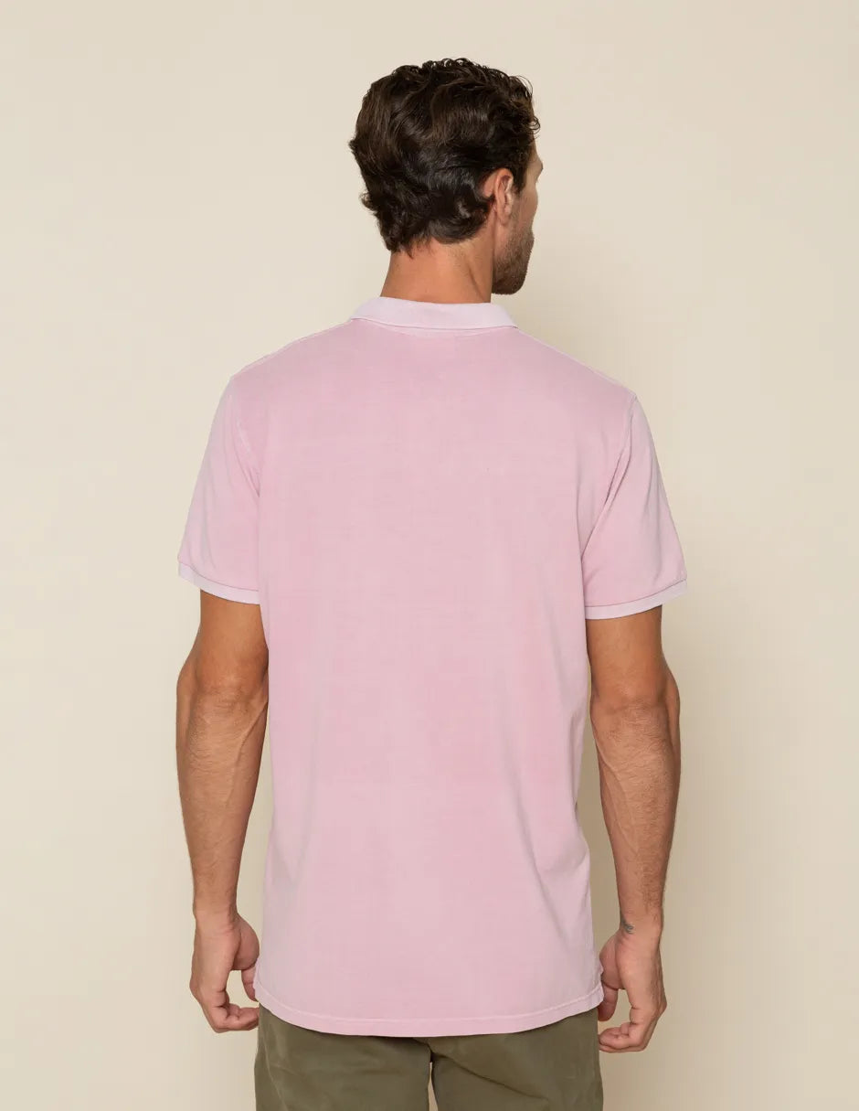 Polo de manga corta rosa