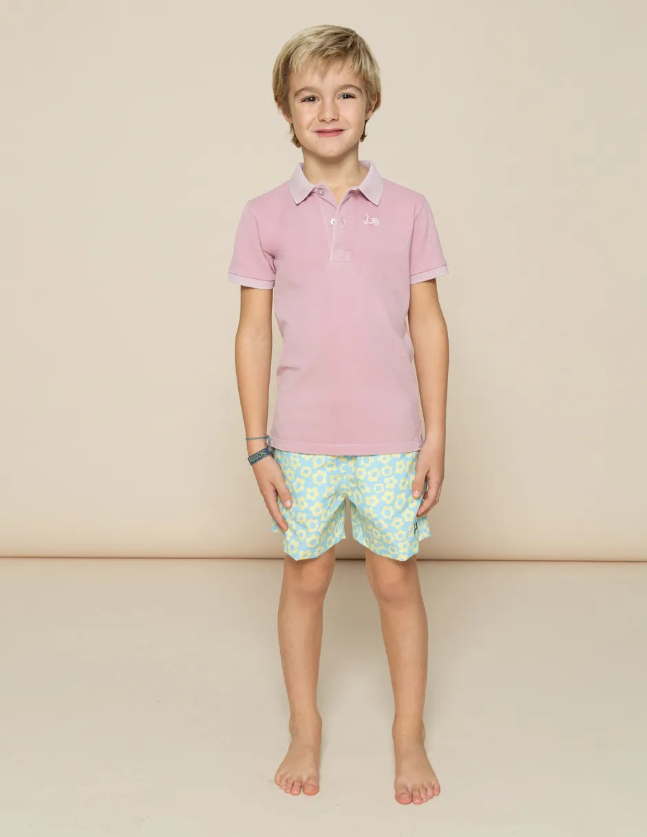 Polo de manga corta rosa
