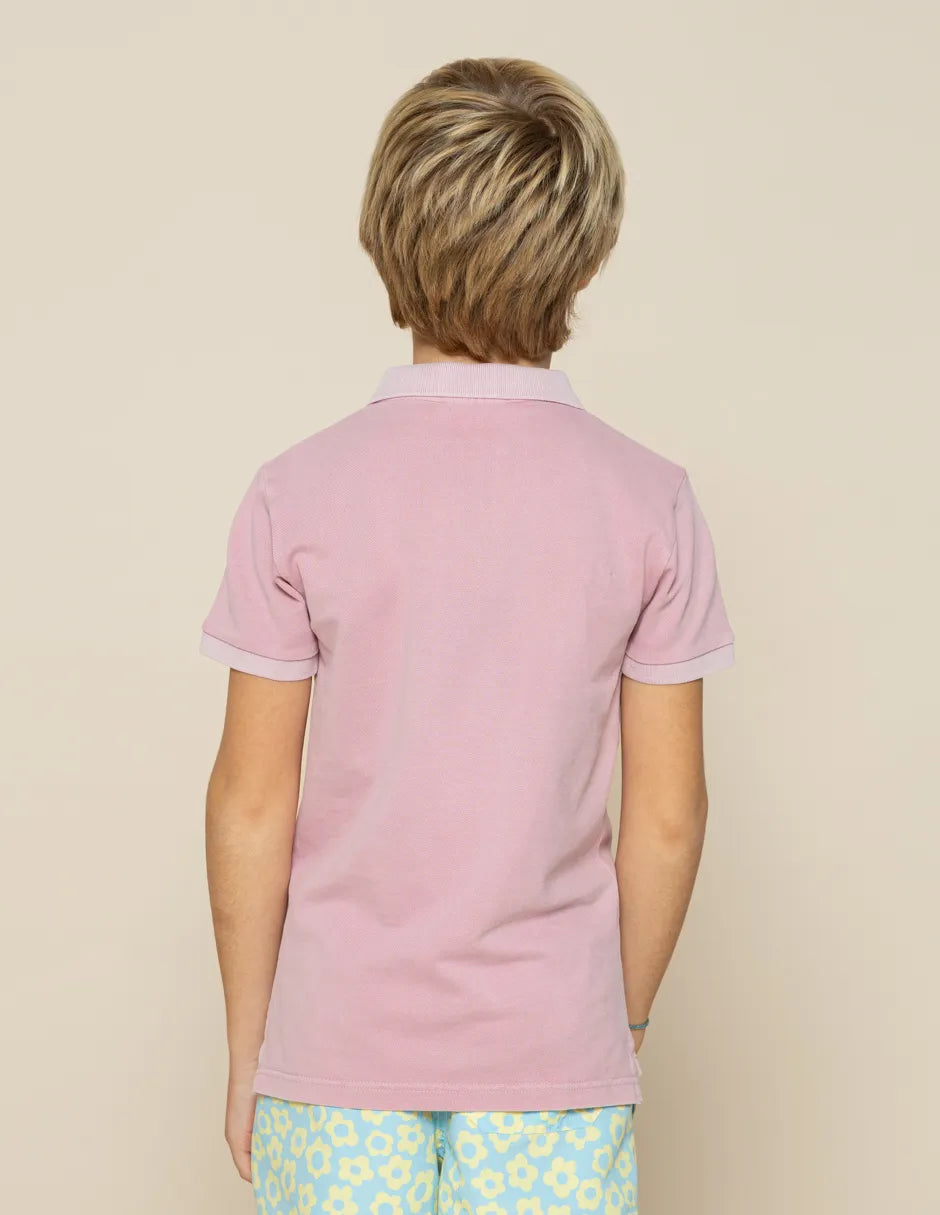 Polo de manga corta rosa