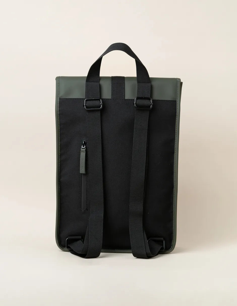 Mochila verde khaki con logo