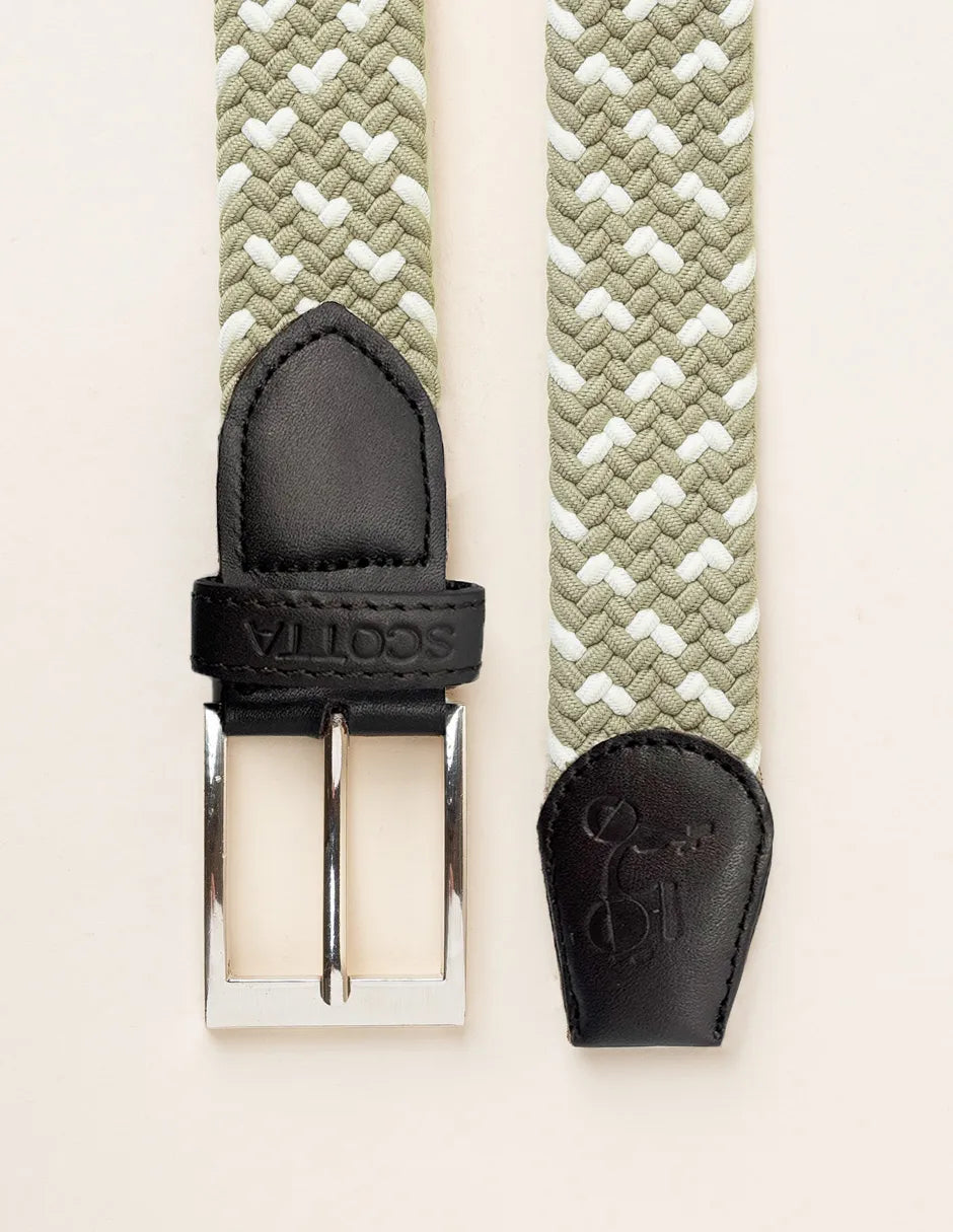 Cinturón trenzado verde