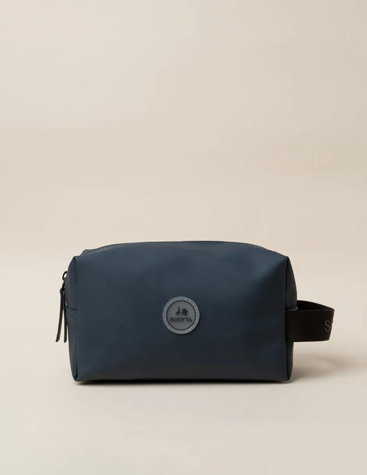 Neceser azul marino con logo