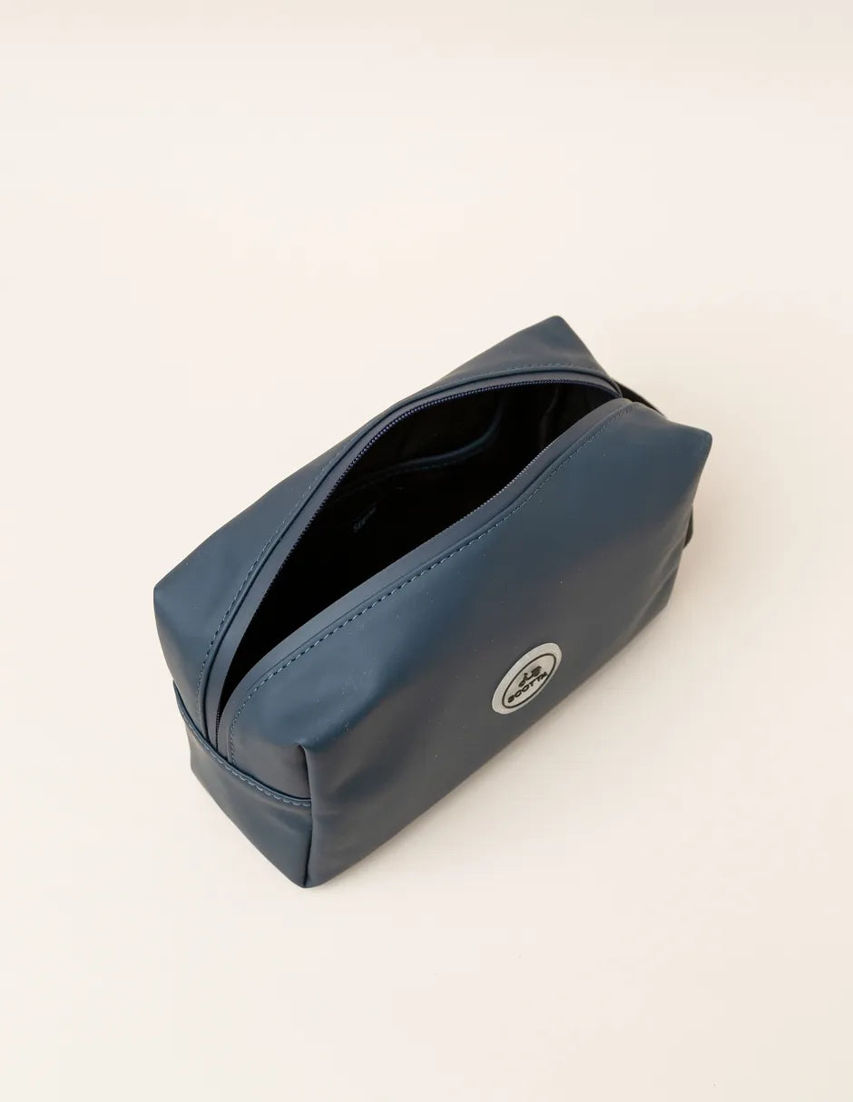 Neceser azul marino con logo