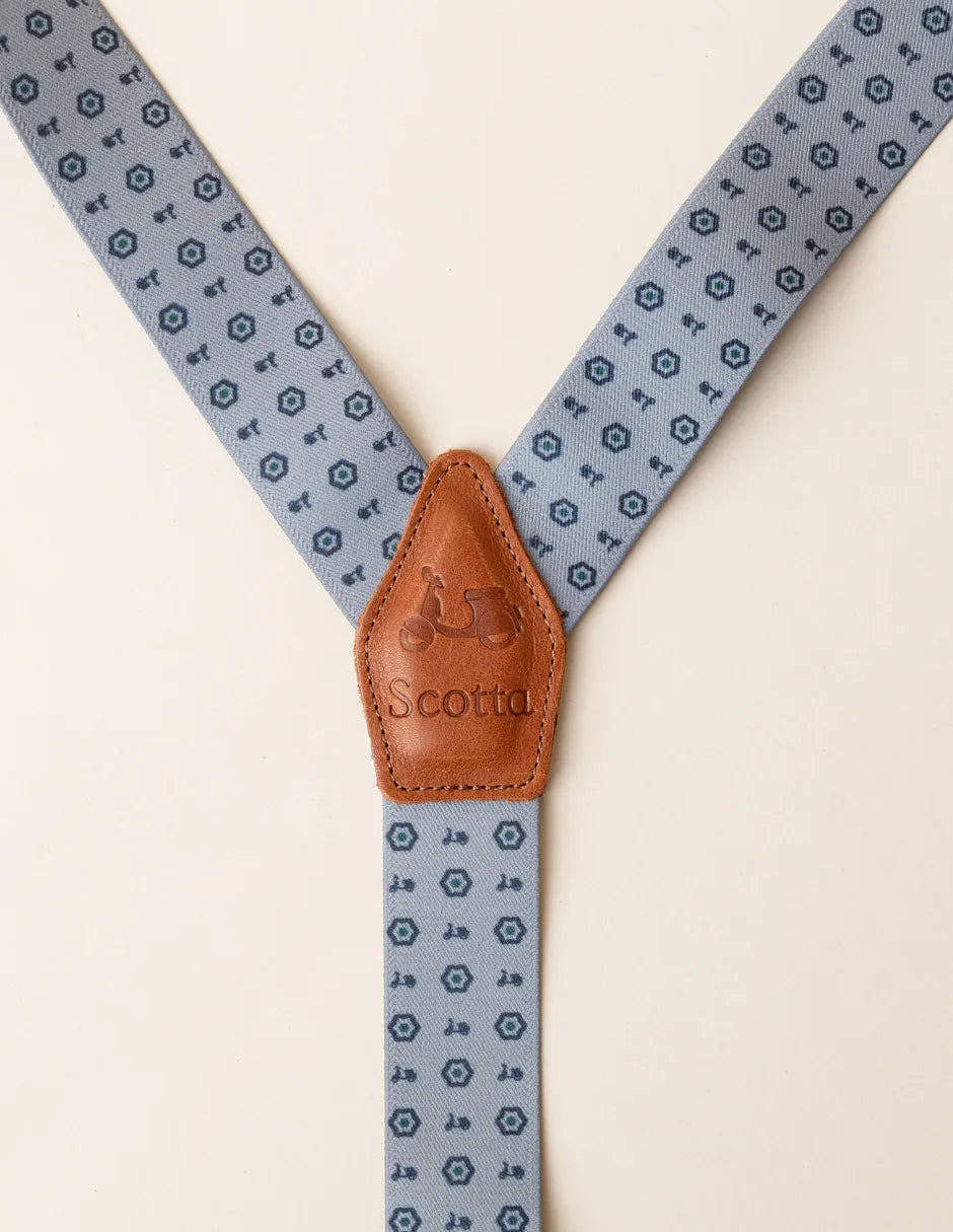 Tirantes de motos y flores