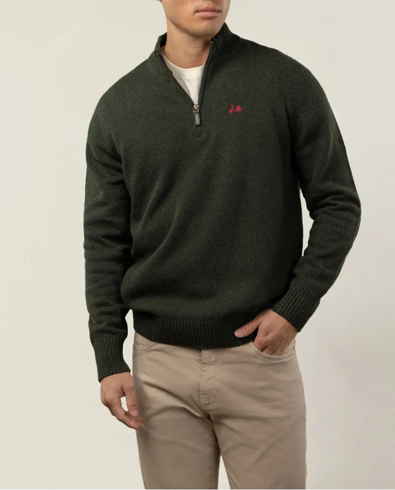 Jersey zip khaki | Scotta 1985