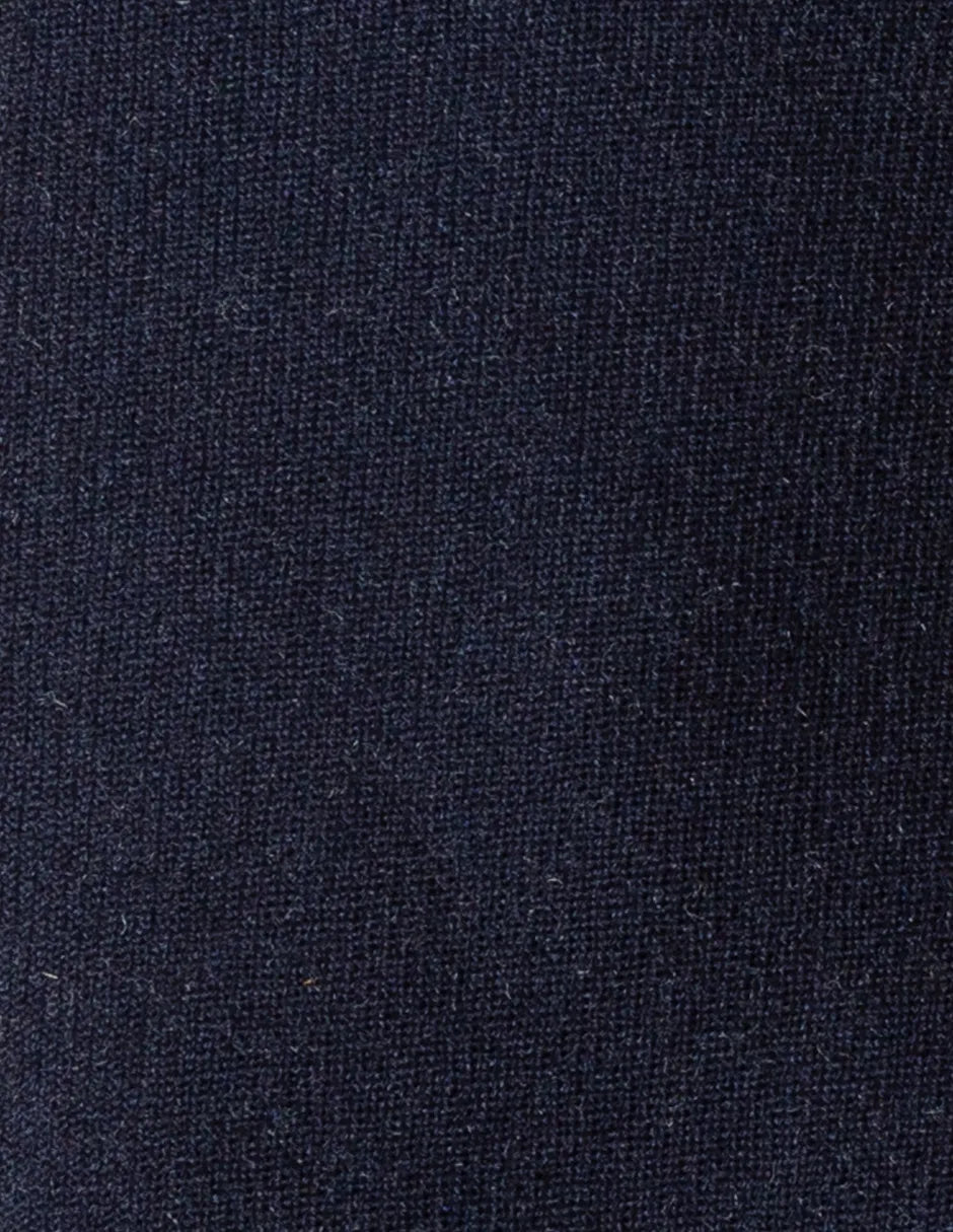 Corbata lana azul marino