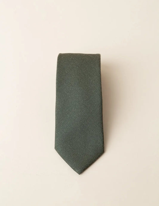 Corbata lana verde