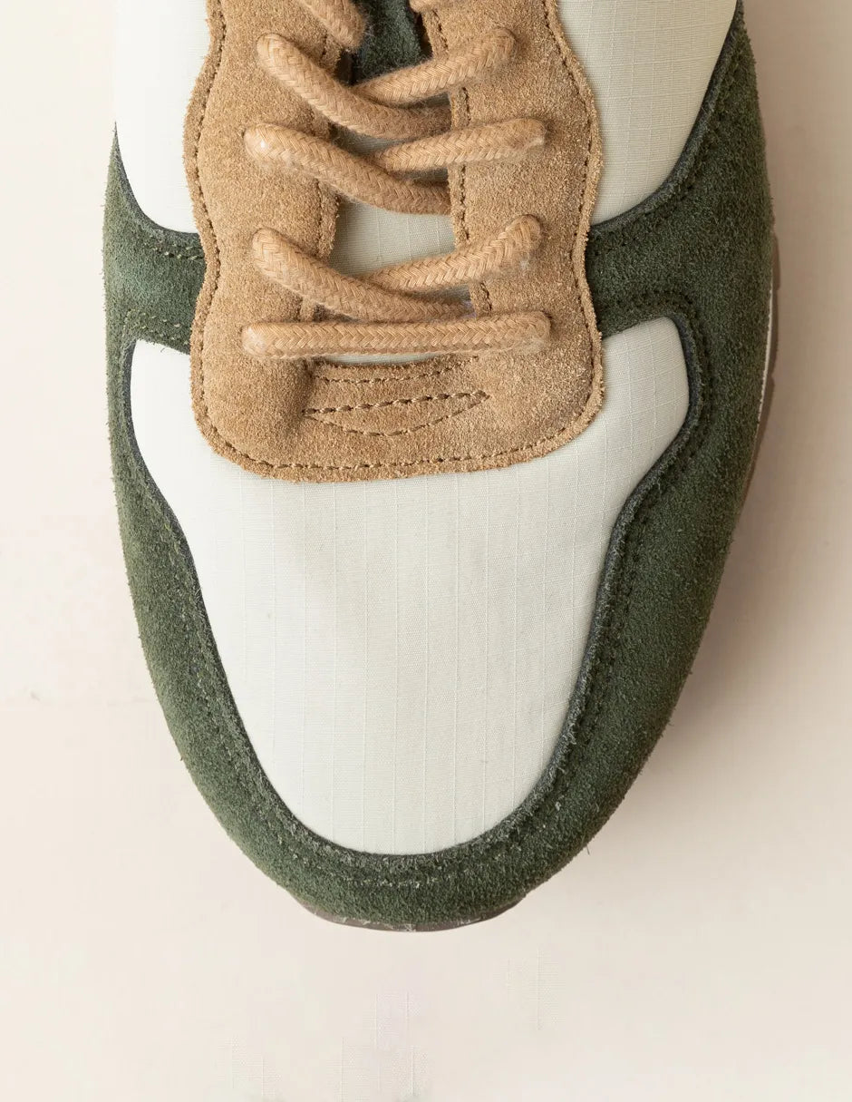 Zapatillas deportivas hombre verde y blanco