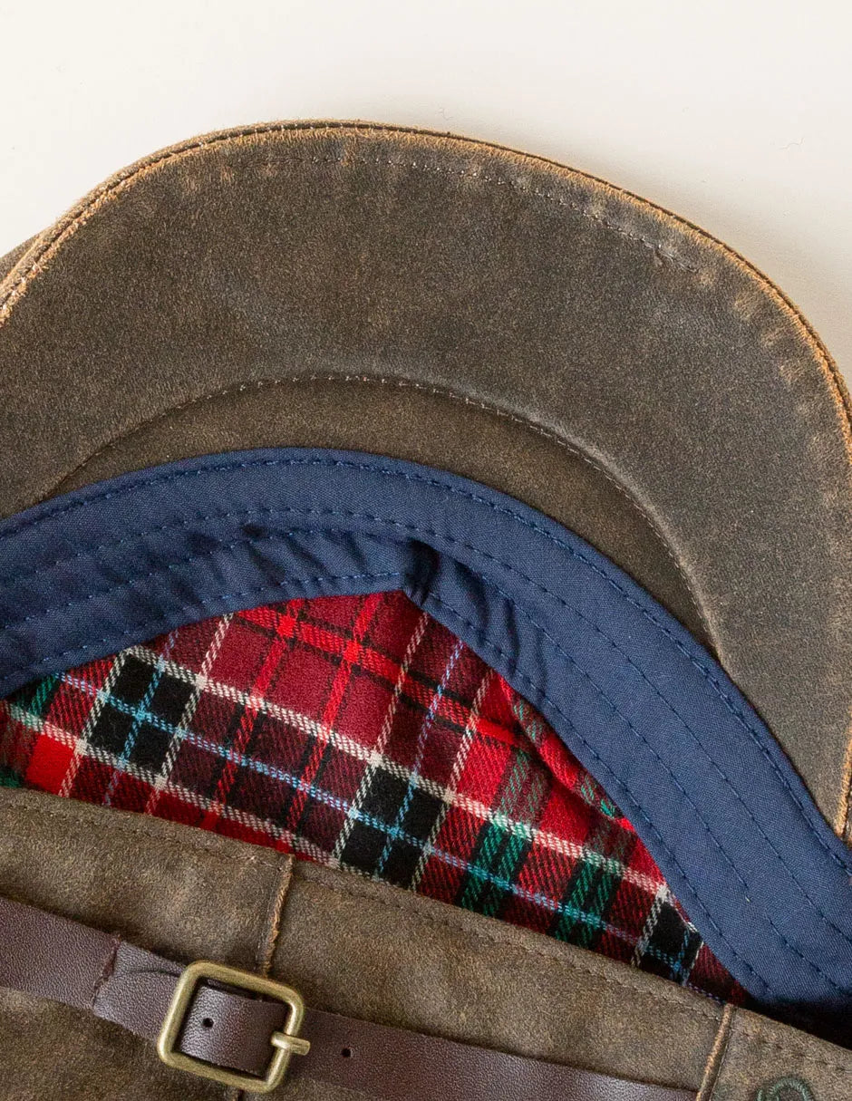 Gorra encerada verde