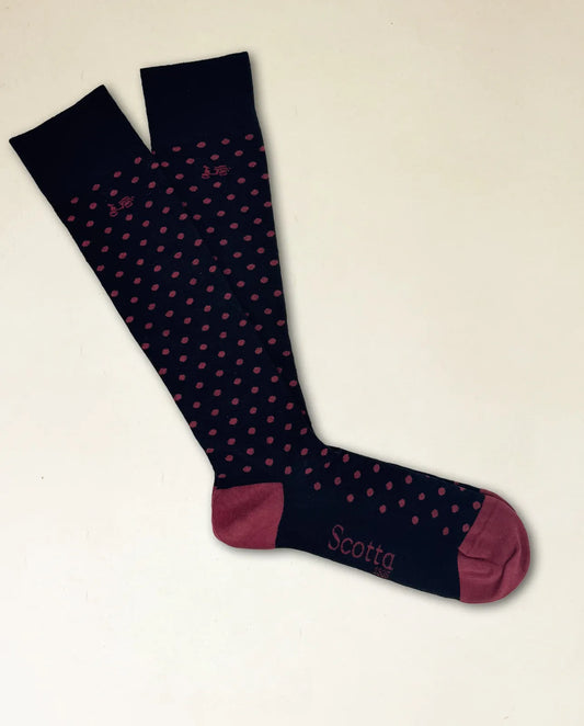 Calcetines de puntitos marino