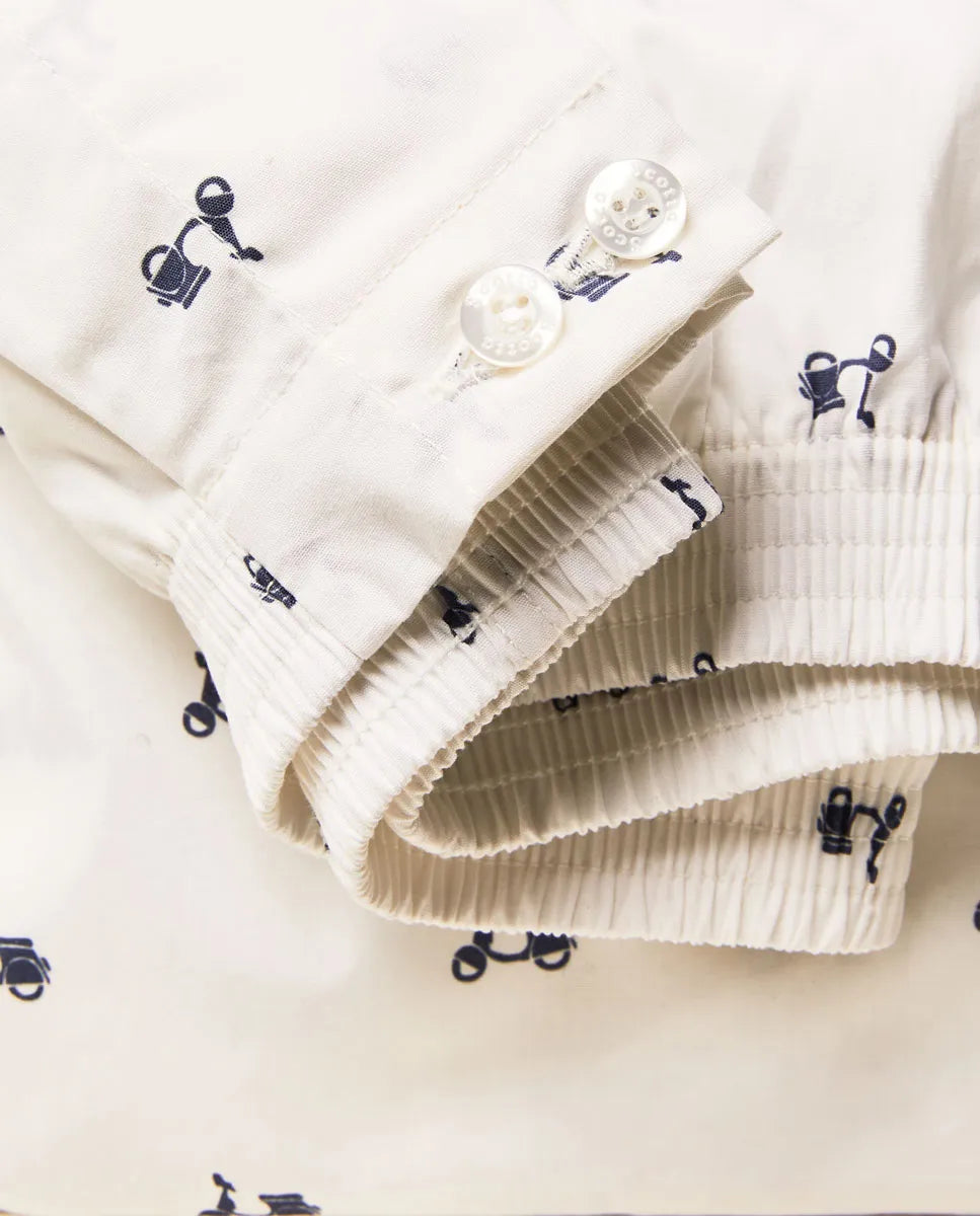 Calzoncillos logo marino en algodón orgánico