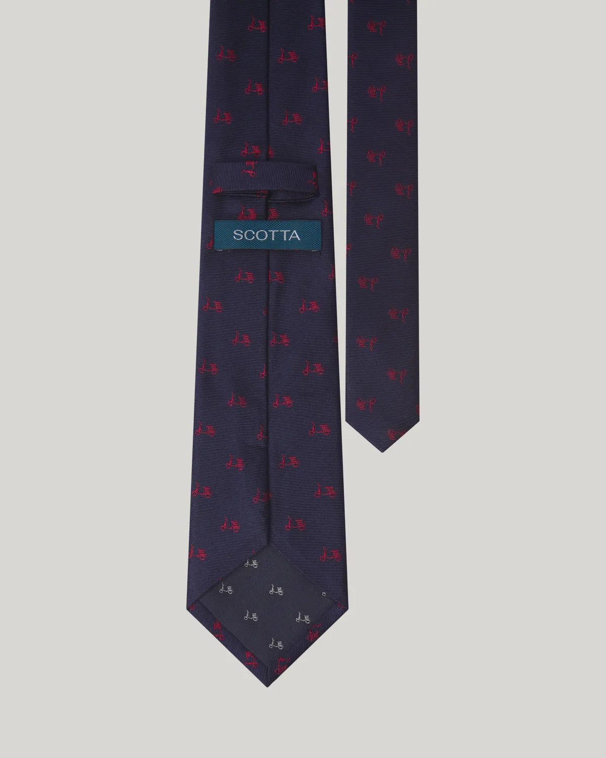 Corbata logo seda marino