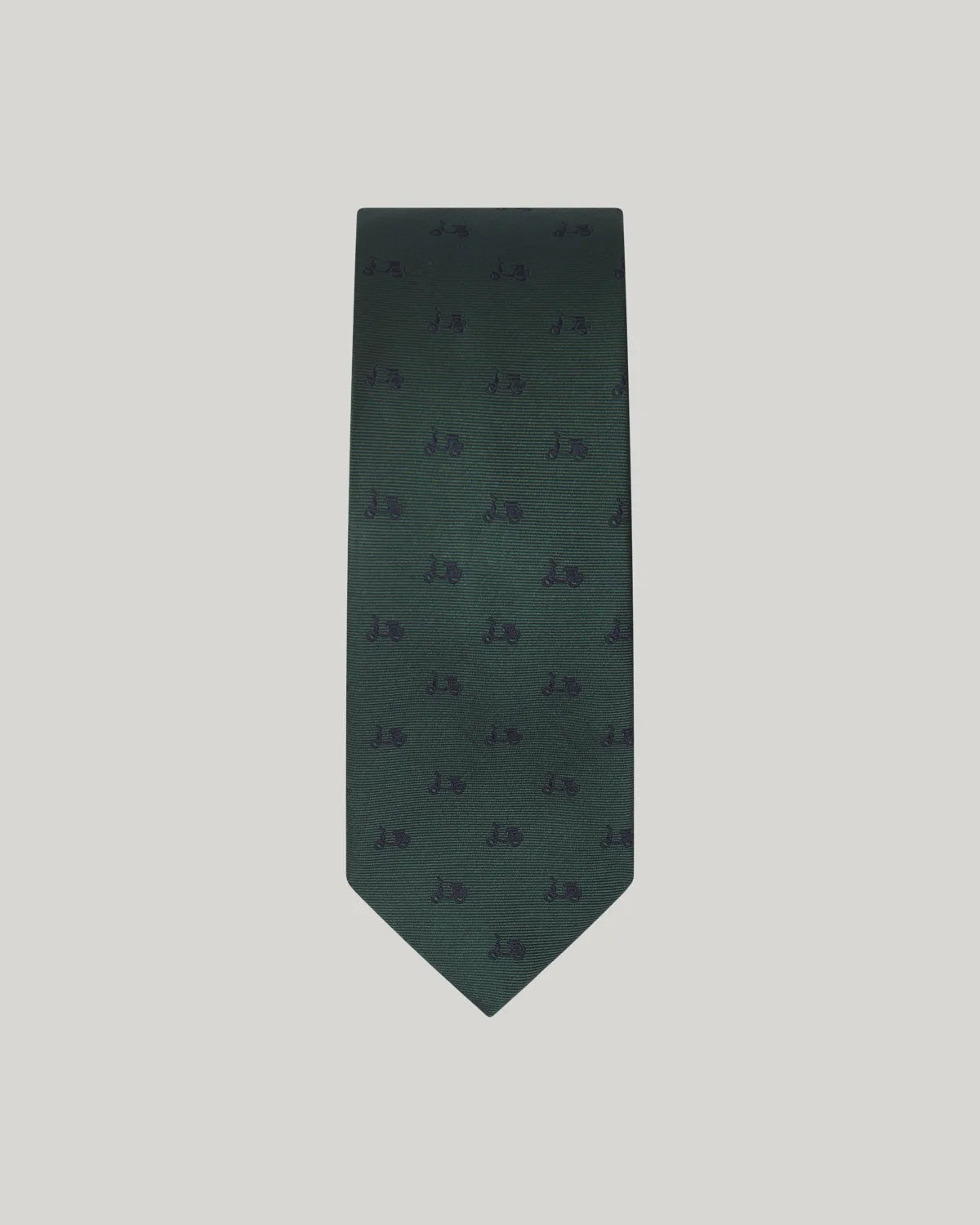 Corbata logo seda verde