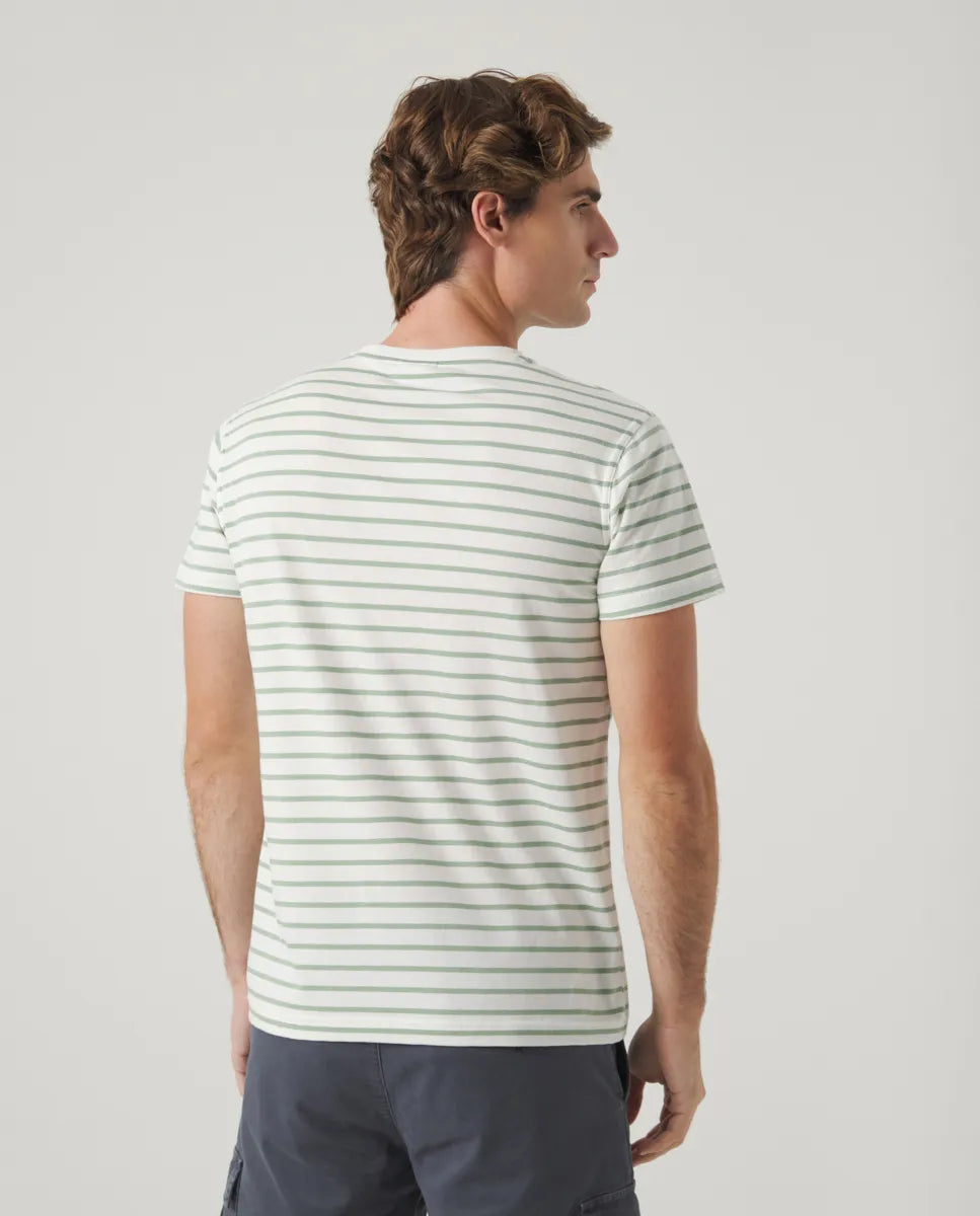 Camiseta Rayas Khaki | SCOTTA