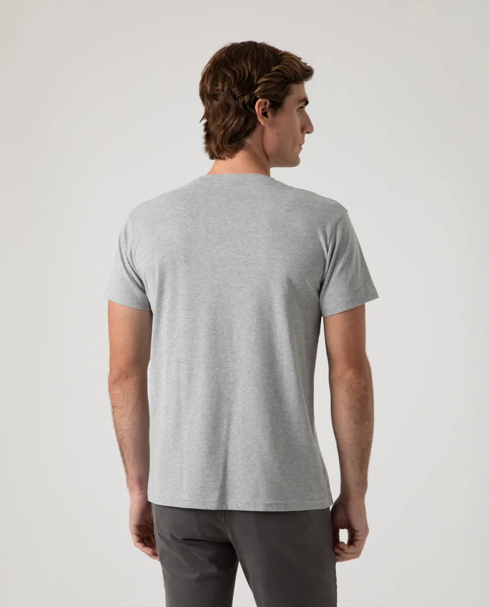 Camiseta Logo Frontal Gris