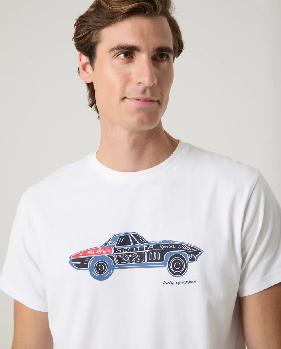 Camiseta Car Blanco
