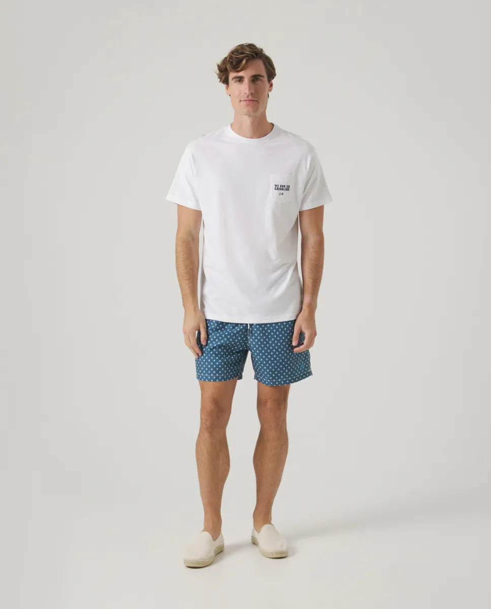 Camiseta Animal Pocket Blanco