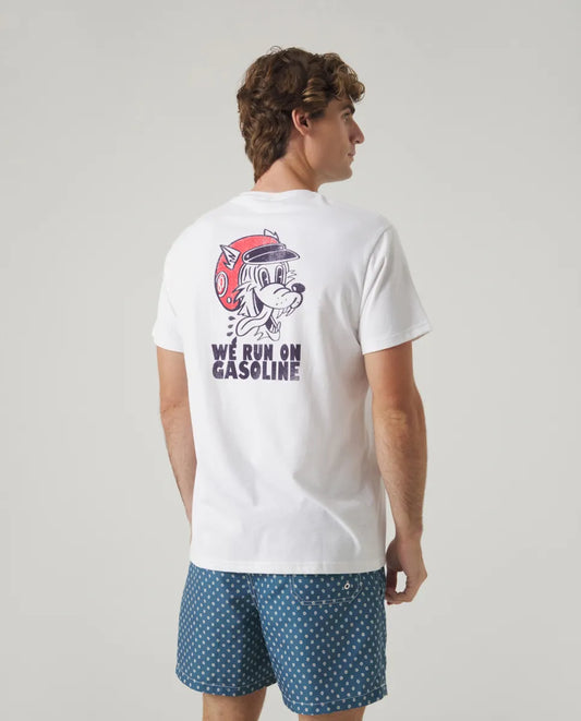 Camiseta Animal Pocket Blanco