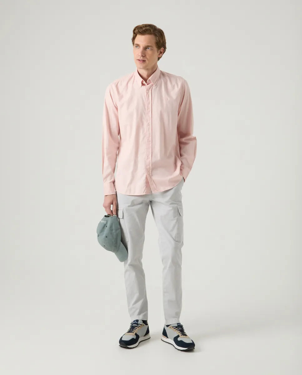 Camisa Estructura Pinpoint Rosa Palo