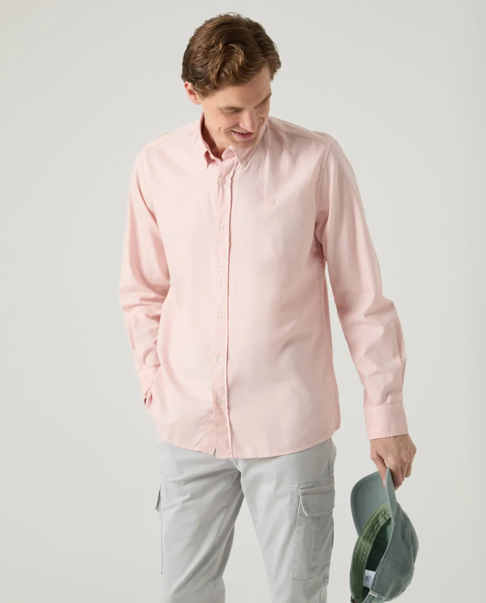 Camisa Estructura Pinpoint Rosa Palo