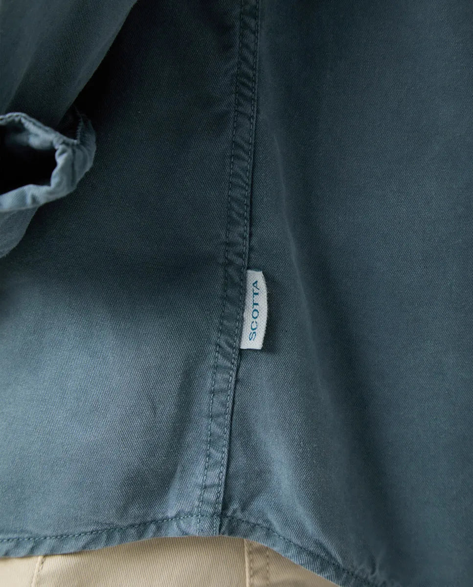 Camisa Forest Tencel Linen Verde Botella