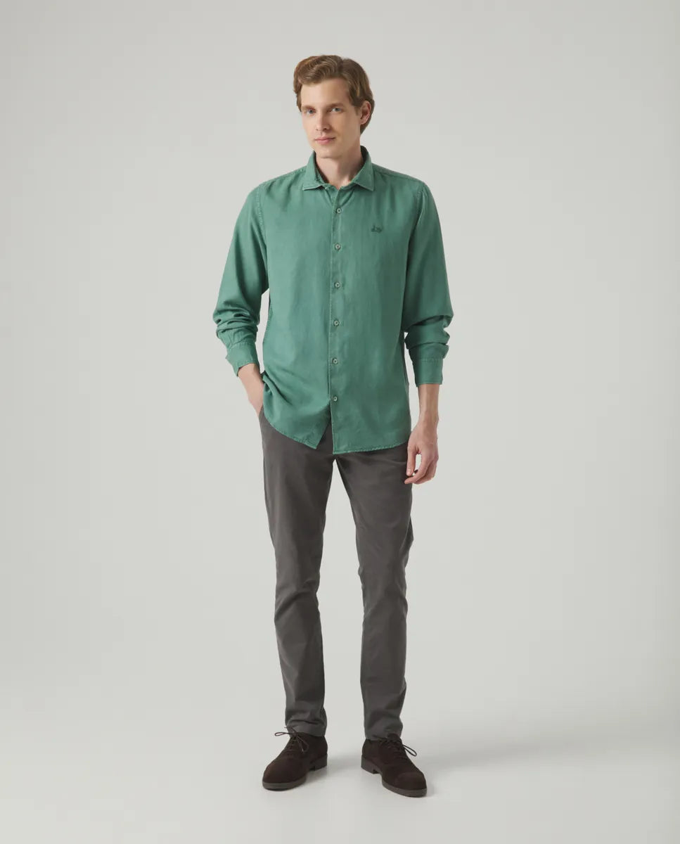 Camisa Forest Tencel Linen Océano