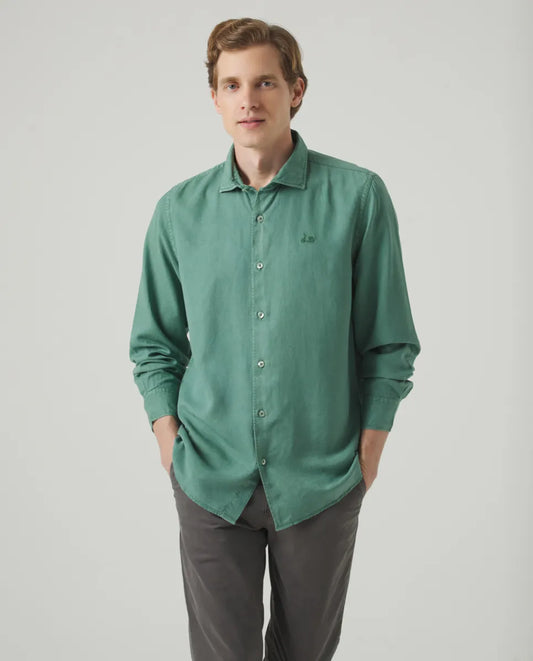 Camisa Forest Tencel Linen Océano