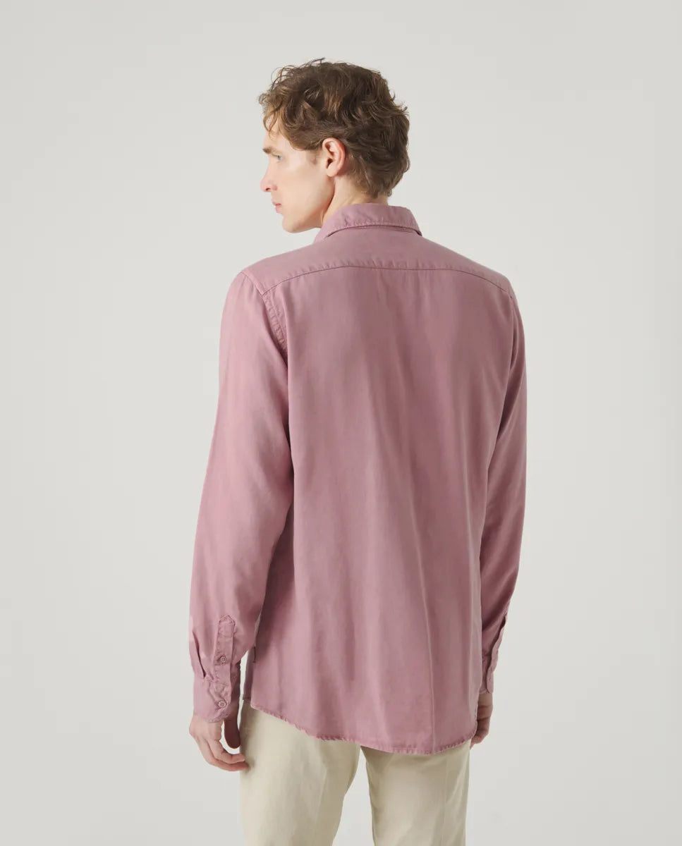 Camisa Forest Tencel Linen Burdeos