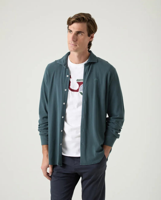 Camisa Joy Piqué Marino